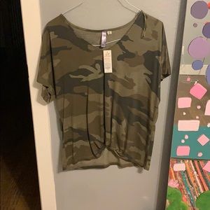 NWT camo top